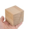sourcing map Wood Blocks for Crafts, 12pcs 2 Inch Unfinished
