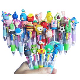 Guoiondw Multi-Color Pen in 1 4 in 1 Cute Kids Pen - 28 Ball Point Pens for Birthday and Kids Party - Perfect for Party Favors School Supplies Student Rewards