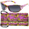 Hornz Polarized Purple Camo Sunglasses for Women - Elettra -