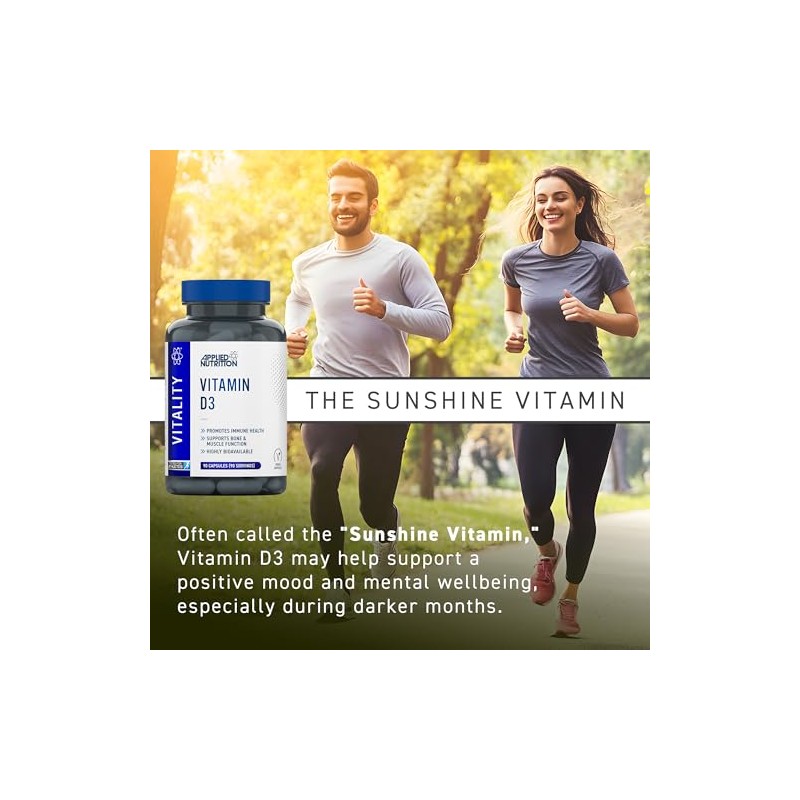 Applied Nutrition Vitamin D3 3000 IU | 75µg High Strength