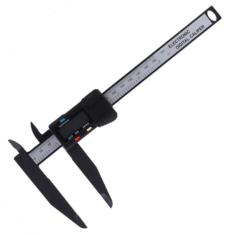 Digital Caliper, Long Jaw Inch/Millimeter Conversion Carbon Precise Ruler, Large