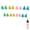 SPANSEE 16 PCS Glue Bottle Toppers, Rubber Stoppers Compatible with