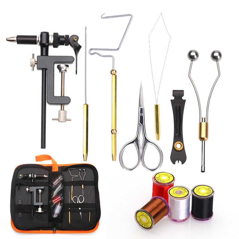 Fly Tying Tools Kit with Fly Tying Threader Needle Whip