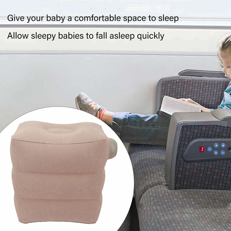 Inflatable Foot Rest Pillow Washable Lightweight Portable Inflatable Footrest Cushion