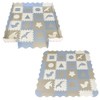 Tapete de Juego de Animales (Azúl Beige)