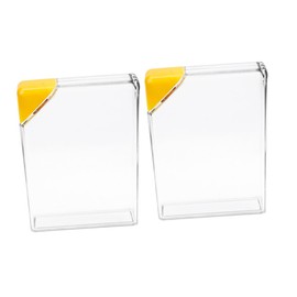 Abaodam 2Pcs Flat Portable Water Bottle Unique Transparent Design for Travel School and Sports Reusable Plastic Flask for Easy Hydration the Go
