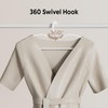 Premium Plastic Coat Hanger with 360 Swivel Hook, 20 Pack,