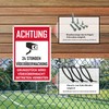 Videoüberwachung Sign, Achtung Videoüberwachung Sign, 20 x 30 cm, Made