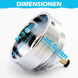 BLUMKRAFT 2 Pack Radiator Adapter Compatible with Danfoss RAV 34mm to M30x1.5 for Thermostat/Thermostat Head M30 x 1.5 Male