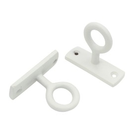 RCH Hardware HK-IR8398-70 Iron Orbit Wall Hook, 2.8 Inch, White