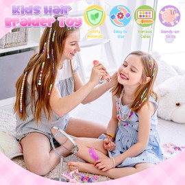 5 6 7 8 9 10 Year Old Girls Gifts : Toys for Girls Age 6-12 Hair Accessories Beads for Braids Girl Birthday Presents Age 6 7 8 DIY Hair Princess Decoration Hair Braiding Kit Toys for Kids Girls