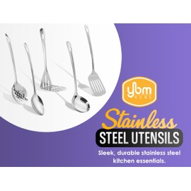 YBM Home Potato Masher and Vegetable Mashing Utensil Tool, Stainless Steel Hand Masher and Presser, 8.5-Inch, 1163