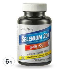 Daily One Selenium 200, 100 tablets, 6 units / 데일리원 셀렌 200, 100정, 6개