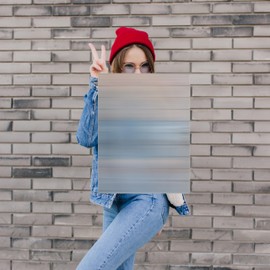 Invisibility Shield - 17"x13", Sturdy Shield with Lenticular Sheet & Transparent Acrylic Handle bar for Prank, Science, Magic, Illusion, Hiding, Cover for Hunting, Games, Real Invisible Effect