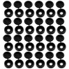 Coufce 100 PCS M6 Plastic Hinged Screw Cover Caps Snap