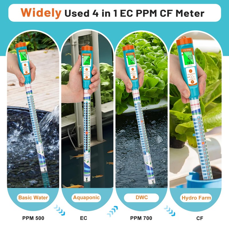 Truncheon EC PPM Nutrient Meter for Hydroponic, Conductivity Tester Stick