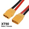 Meimom 4 Pairs XT90H XT90 Wire XT 90 Plug Male