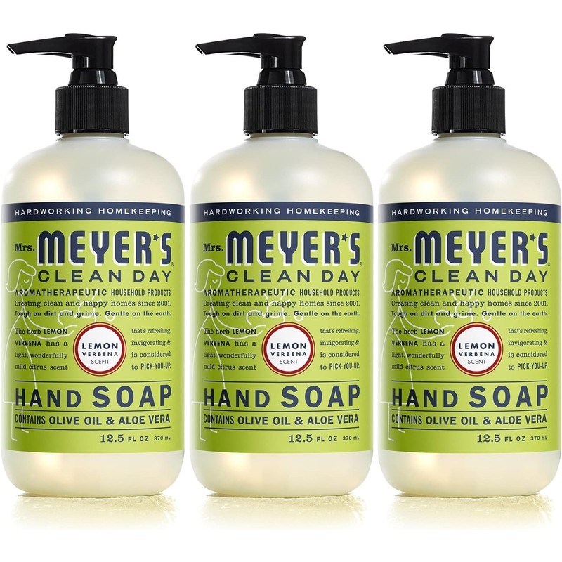 MRS. MEYER'S CLEAN DAY Liquid Hand Soap, Cruelty-Free Hand Wash