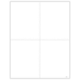 ComplyRight W-2 Blank Tax Form, 4-Up, with Backer Instructions, Pack of 500 Forms, Tax Preparer Supplies