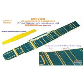 Infini Model INFIMW35003R1 1:350 Infini Model USS Enterprise CV- Wooden Deck (Deck Blue