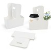 HFH Portabebidas desechable de 2 tazas con asa, soporte de