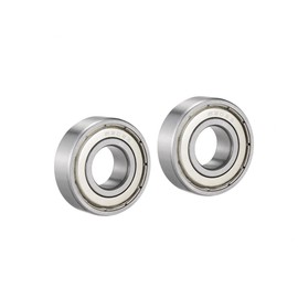 REPAIROCK 6202ZZ Deep Groove Ball Bearing Double Shield 6202-2Z 80202, 15mm x 35mm x 11mm Chrome Steel Bearings (Pack of 2) Auto Replacement Parts