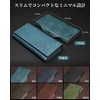Kawaoto Men's Long Wallet, Pueblo Leather, Large Capacity, Genuine Leather,