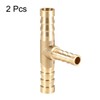 sourcing map Hose Reducer Barb Connection T-shaped 3-Way Connector 8