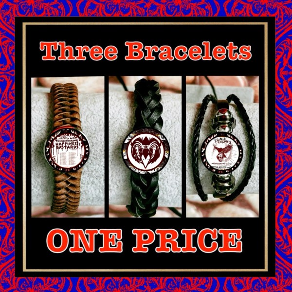 THE BLACK CROWES HAPPINESS BASTARDS TOUR SET OF THREE COLOR