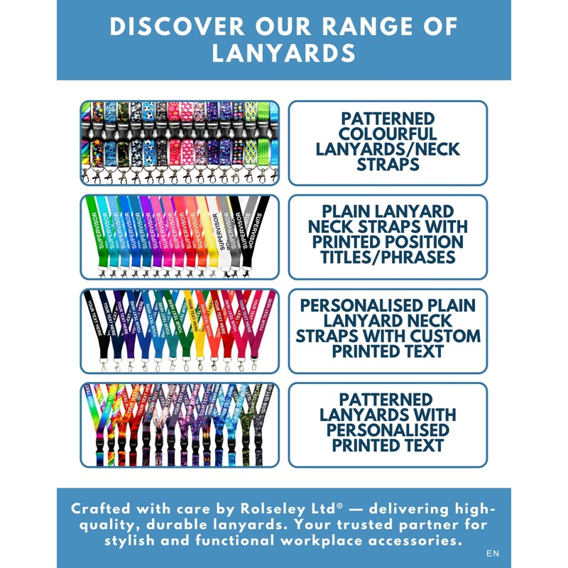Rolseley Lanyard Neck Strap Camouflage Pattern with Metal Clip +