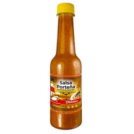 Salsa Porteña by Chiletico – Medium Heat Gourmet Sauce from Costa Rica – Fresh & Spiced Flavor for Seafood and Coastal Dishes – 10.5 oz Bottle (Porteña)