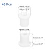QUARKZMAN Pack of 46 White Rubber Grommets 1/4 Inch (6
