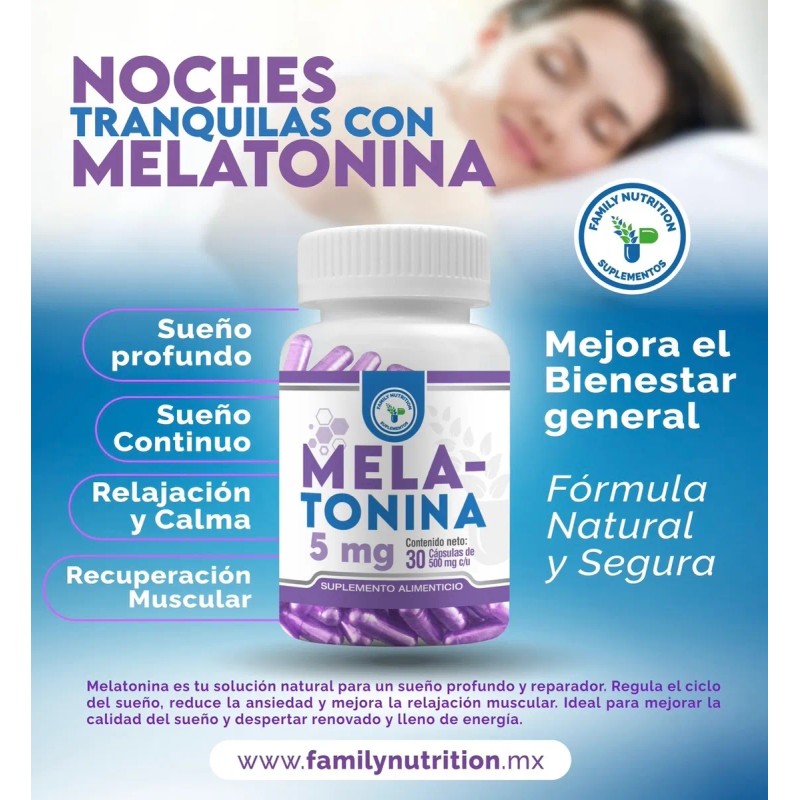 Familynutrition Auxiliar Un Buen Descanso Melatonina