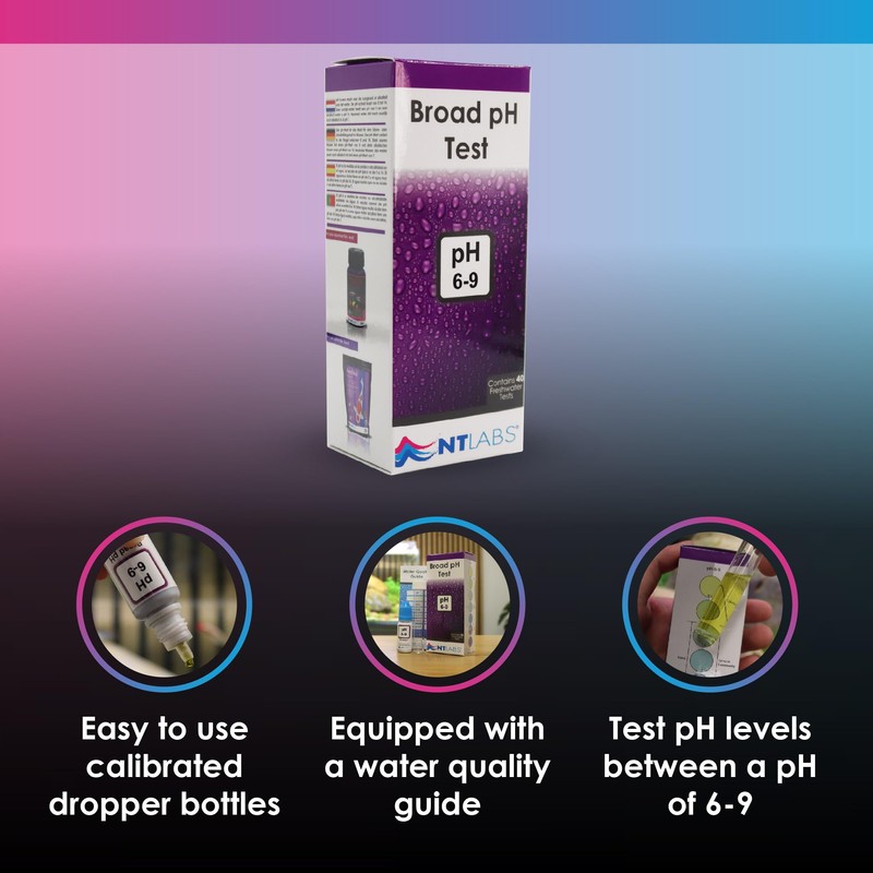 NT Labs Aquarium Lab pH 6-9 Test Kit: 40 Tests