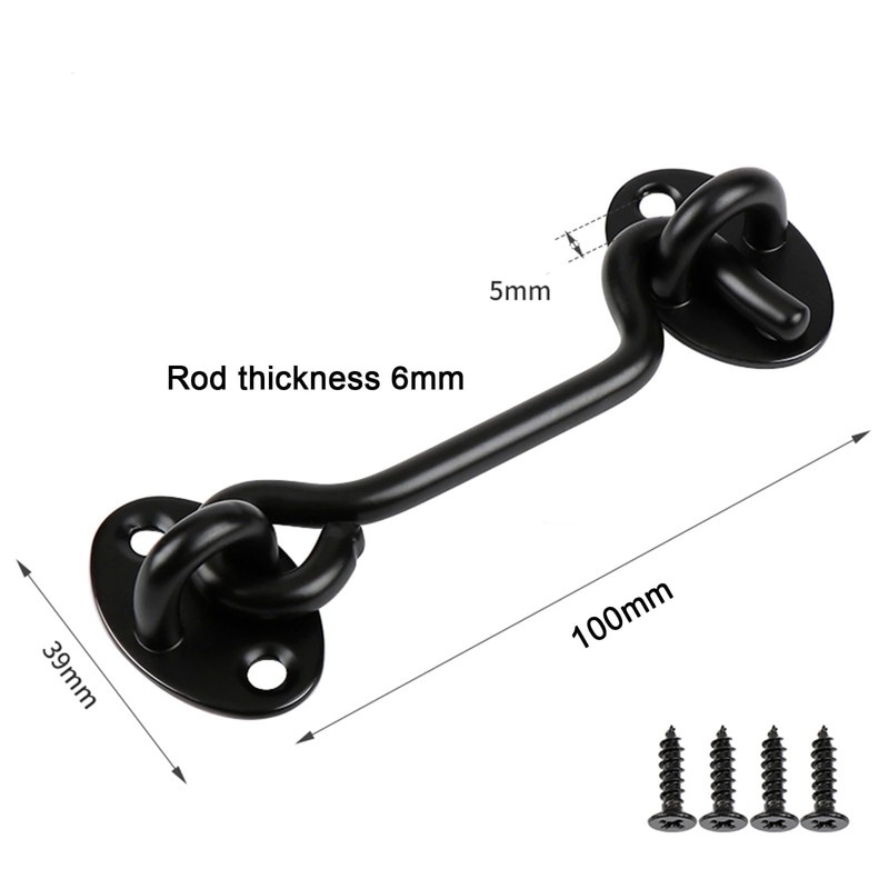 Hook and Eye Latch - 2 Pcs Cabin Hook Gate