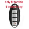 Silicone Rubber Key Fob Cover Compatible with 2007-2019 Nissan 350Z