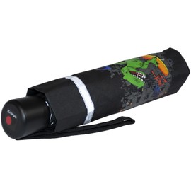 Knirps children's compact umbrella with reflective trim., T-rex