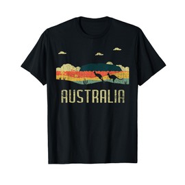 Vintage Jump Kangaroo Australia Day Australian T-Shirt