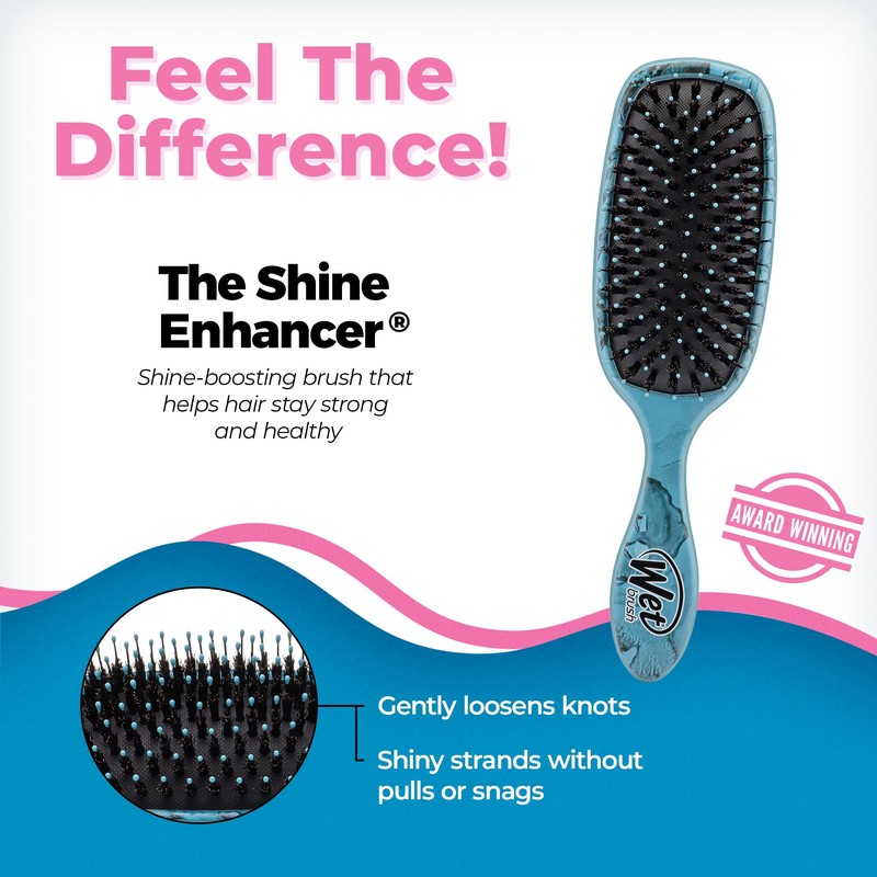WetBrush Shine Enhancer Brush with Soft Intelliflex and Natural Boar