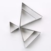 SK Triangle Shape Cookie Cutter Set, Stainless Steel, 5-Piece, Small(2.7in)