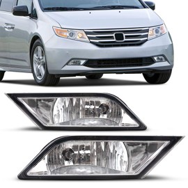 DLAA Fog Lights Compatible with HONDA ODYSSEY 2011 2012 2013 Fog Lamps Assembly Replacement Clear Lens OE Style H11-12V55W