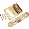 Jiayouy Carved Roller Telecaster Bridge 6 String Saddle Bridge Plate