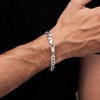 Treasure Bay Mens Solid 925 Sterling Silver Chain Bracelet -