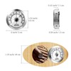 Frienda 2 Pcs Hydrometer 2 Inch Humidity Meter Cigar Humidor