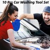 QeeHeng 10 Pcs Car Detailing Set Car Cleaning Brush Set