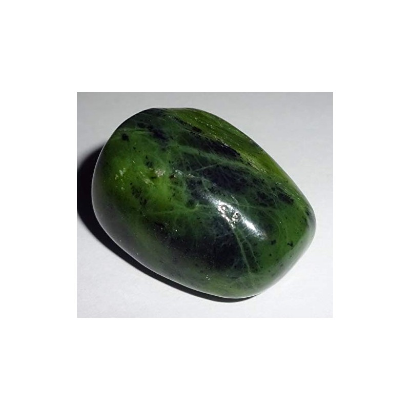 Green Jade Nephrite tumbled & polished crystal healing natural gemstones