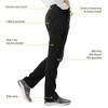 SPECTRUM UNIFORMS Wynd Women's Scrub Pant Cargo Pant Elastic Waist