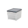 CleanPEAK Set of 2 Medium 5 Litre Plastic Stackable Storage