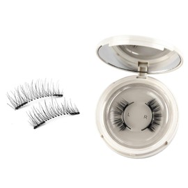 GOSO False Eyelashes, No Glue, Natural, For Thin Makeup, Magnetic False Eyelashes, One Piece, Smooth Look, Soft, DIY, Reusable, Magnetic Eyelashes, Comfortable for Beginners, Natural Black