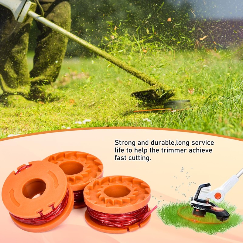 Set of 20 Replacement Grass Trimmer Spool Works with Worx